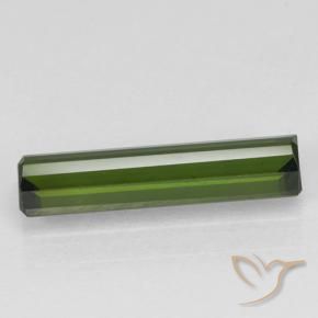 Turmalina Verde escuro Natural 1.35ct, Corte Octógono / Esmeralda, VVS