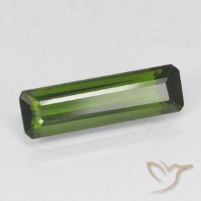 Turmalina Verde escuro Natural 1.27ct, Corte Octógono / Esmeralda, VVS