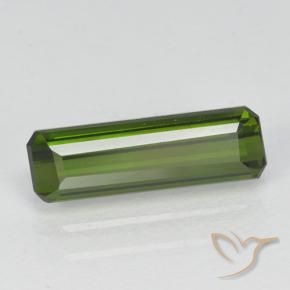 Turmalina verde escuro Natural 1.34ct, Corte Octógono / Esmeralda, VVS