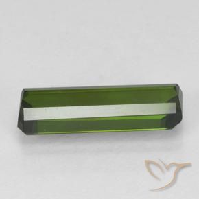 Turmalina verde escuro Natural 1.34ct, Corte Octógono / Esmeralda, VVS