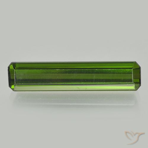 2.02ct Natural Verde escuro Turmalina, Corte Esmeralda, VVS-VS