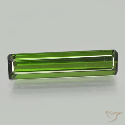2.27ct Natural Verde Terroso Turmalina, Corte Esmeralda, VVS-VS