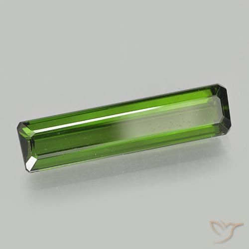 Turmalina Verde Terroso Natural 2.27ct, Corte Octógono / Esmeralda, VVS-VS