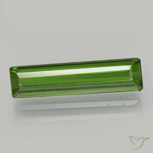 1.93ct Natural Verde escuro Turmalina, Corte Esmeralda, VVS-VS