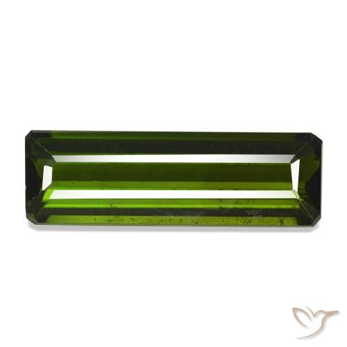 2.71ct verde escuro Turmalina, Corte Esmeralda, VVS-VS