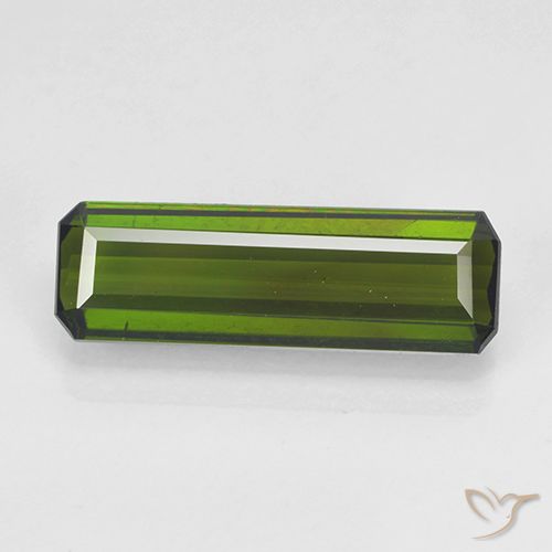 2.18ct Natural Algas Verdes Turmalina, Corte Esmeralda, VVS-VS