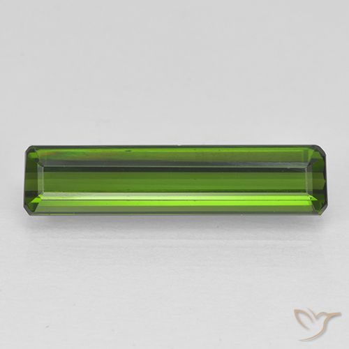 2.09ct Natural Algas Verdes Turmalina, Corte Esmeralda, VVS-VS