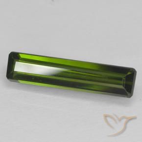 Turmalina Verde escuro Natural 1.54ct, Corte Octógono / Esmeralda, VVS-VS