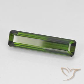 Turmalina Verde escuro Natural 3.44ct, Corte Octógono / Esmeralda, VVS-VS