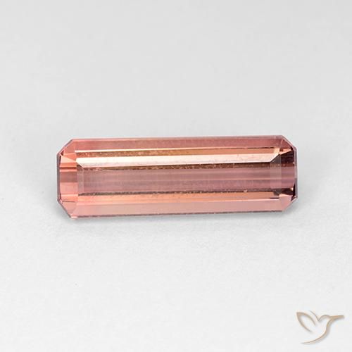 Turmalina Laranja Rosa Natural 2.91ct, Corte Octógono / Esmeralda, VVS-VS