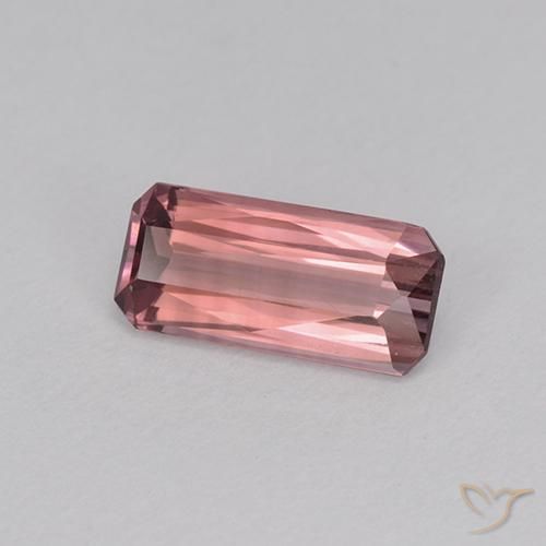 Turmalina Rosa escuro Natural 0.97ct, Corte Octógono / Esmeralda, VVS-VS