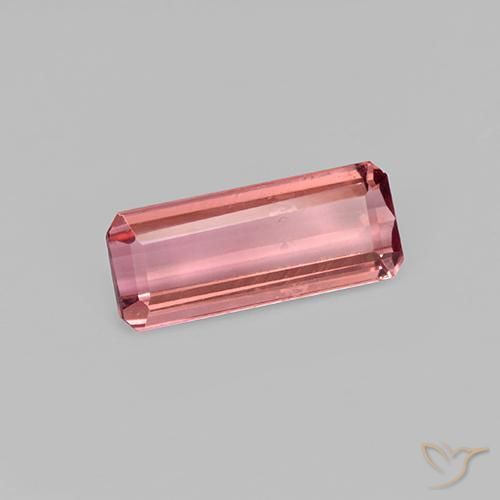 0.93ct Natural Jacarandá Rosa Turmalina, Corte Esmeralda, VVS-VS