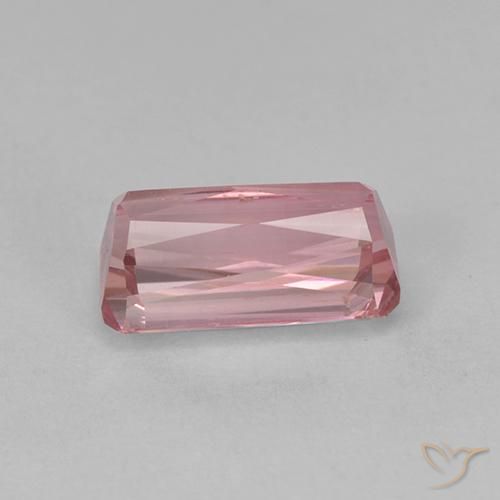 Turmalina Chiclete rosa claro Natural 1.42ct, Corte Octógono / Esmeralda, VS