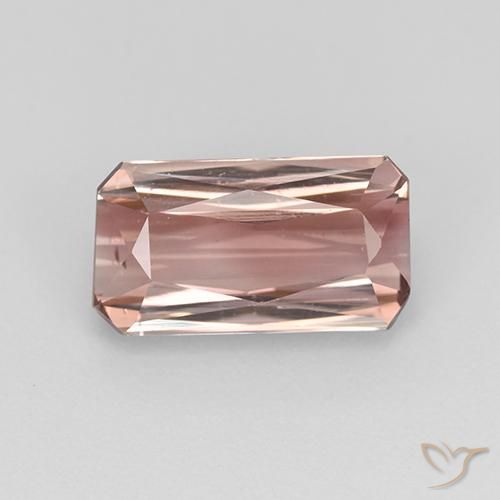 1.84ct Natural Laranja Rosa Turmalina, Corte Esmeralda, VS