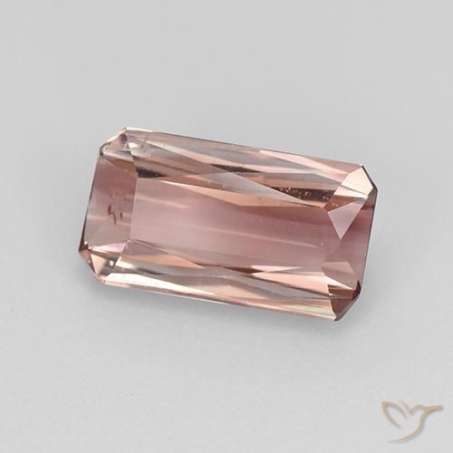 Turmalina Laranja Rosa Natural 1.84ct, Corte Octógono / Esmeralda, VS