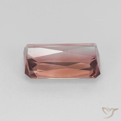 Turmalina Laranja Rosa Natural 1.84ct, Corte Octógono / Esmeralda, VS