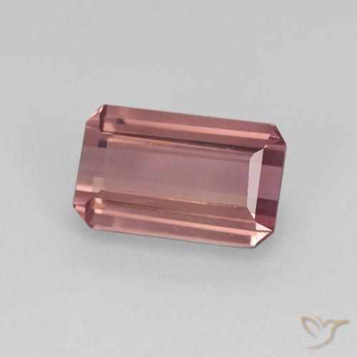 Turmalina rosa médio Natural 1.14ct, Corte Octógono / Esmeralda, VVS-VS