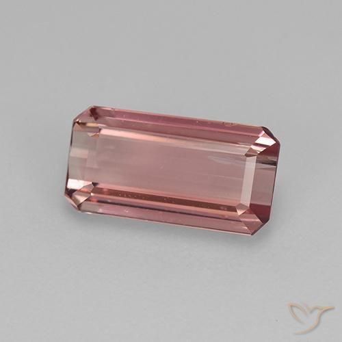 Turmalina rosa rosa Natural 1.61ct, Corte Octógono / Esmeralda, VS