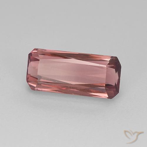1.54ct Natural rosa médio Turmalina, Corte Esmeralda, VVS-VS