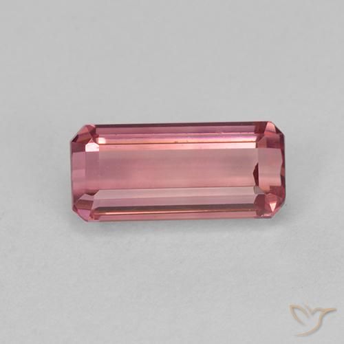 1.03ct Natural Laranja Rosa Turmalina, Corte Esmeralda, VVS-VS