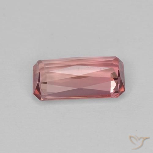 Turmalina rosa médio Natural 1.21ct, Corte Octógono / Esmeralda, VVS-VS