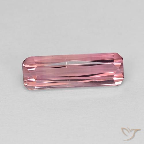 1.89ct Natural Rosa chiclete Turmalina, Corte Esmeralda, VVS-VS