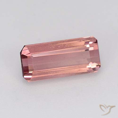 Turmalina Rosa chiclete Natural 1.65ct, Corte Octógono / Esmeralda, VVS-VS