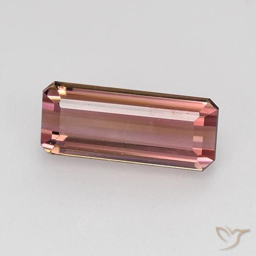 Turmalina Laranja Rosa Natural 2.00ct, Corte Octógono / Esmeralda, VVS