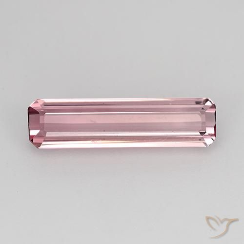 1.94ct Natural Rosa Profundo Turmalina, Corte Esmeralda, VVS