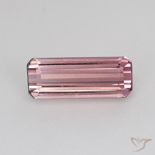 1.63ct Natural Roxo Rosa Turmalina, Corte Esmeralda, VVS