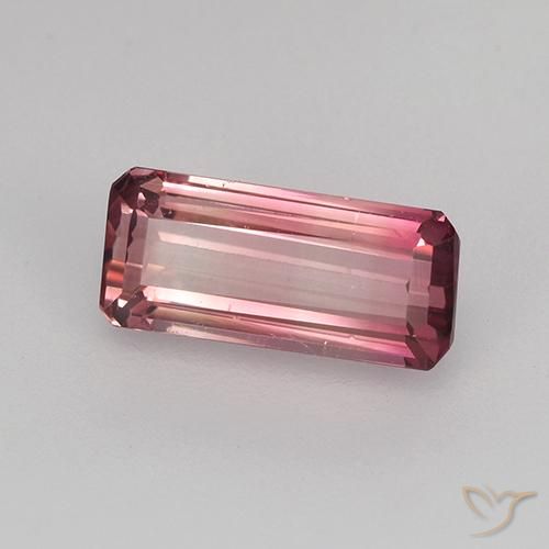 Turmalina Rosa escuro Natural 1.56ct, Corte Octógono / Esmeralda, VVS
