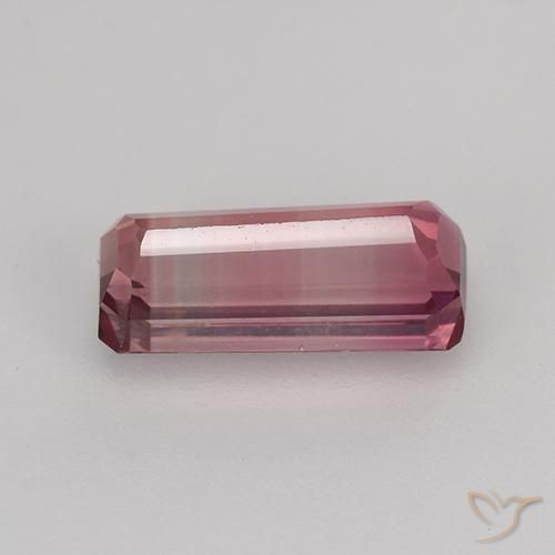 Turmalina Rosa escuro Natural 1.56ct, Corte Octógono / Esmeralda, VVS