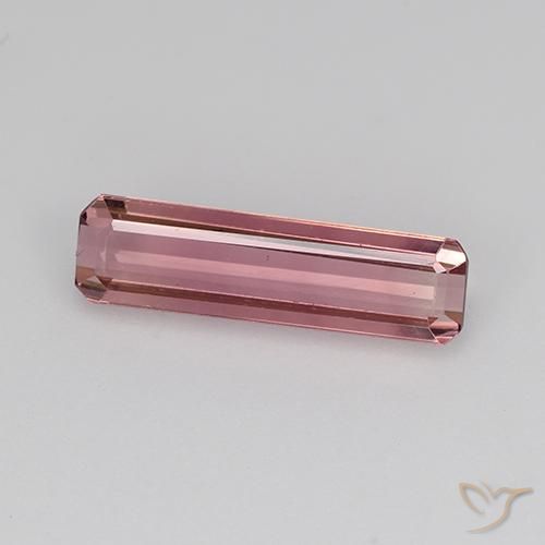 1.28ct Natural Rosa escuro Turmalina, Corte Esmeralda, VVS