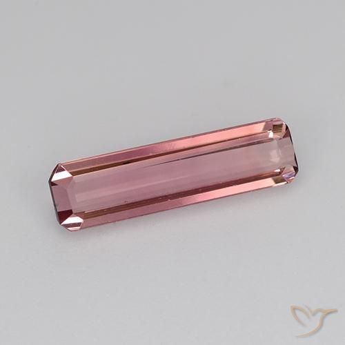 Turmalina Rosa escuro Natural 1.28ct, Corte Octógono / Esmeralda, VVS