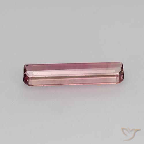 Turmalina Rosa escuro Natural 1.28ct, Corte Octógono / Esmeralda, VVS