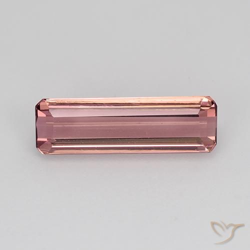 1.45ct Natural Laranja Rosa Turmalina, Corte Esmeralda, VVS