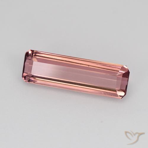 Turmalina Laranja Rosa Natural 1.45ct, Corte Octógono / Esmeralda, VVS