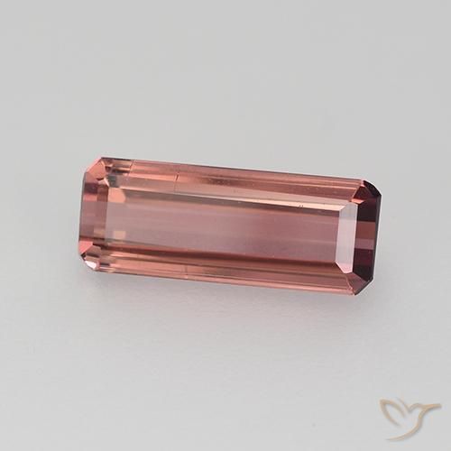 Turmalina rosa avermelhado Natural 1.56ct, Corte Octógono / Esmeralda, VVS