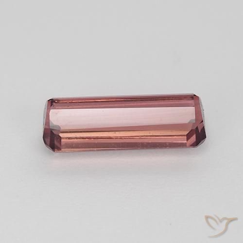 Turmalina rosa avermelhado Natural 1.56ct, Corte Octógono / Esmeralda, VVS