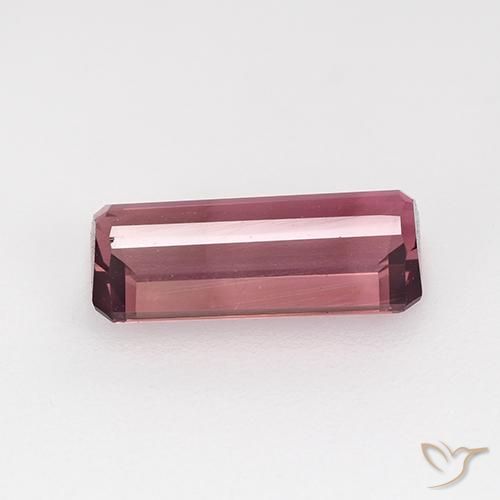 Turmalina Roxo Rosa Natural 1.61ct, Corte Octógono / Esmeralda, VVS
