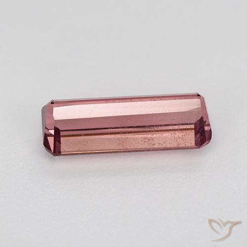 Turmalina Laranja Rosa Natural 1.61ct, Corte Octógono / Esmeralda, VS