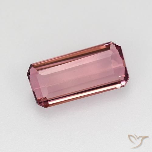 Turmalina Rosa Intenso Natural 1.37ct, Corte Octógono / Esmeralda, VVS