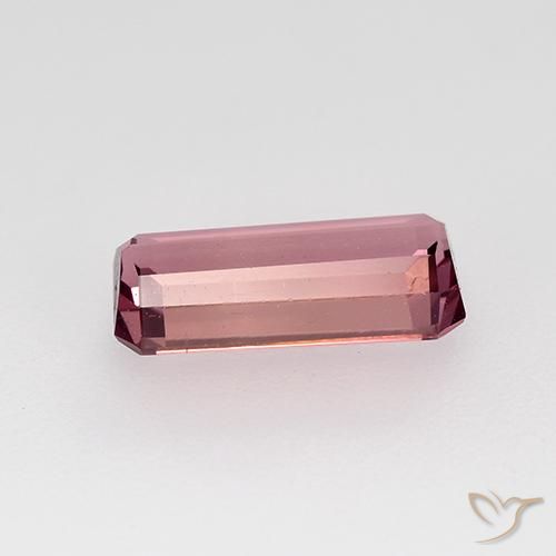 Turmalina Rosa Intenso Natural 1.37ct, Corte Octógono / Esmeralda, VVS