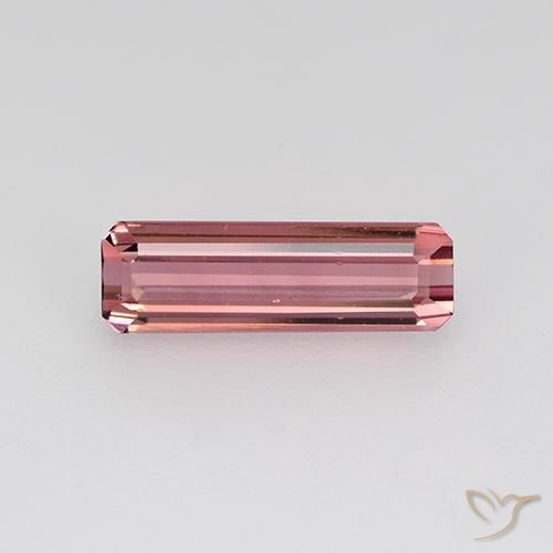 1.31ct Natural Rosa Intenso Turmalina, Corte Esmeralda, VVS