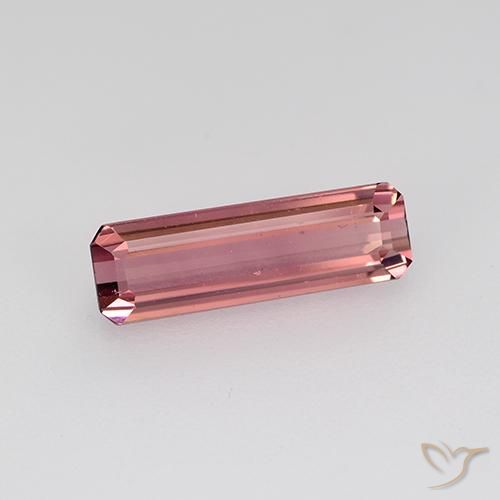 Turmalina Rosa Intenso Natural 1.31ct, Corte Octógono / Esmeralda, VVS