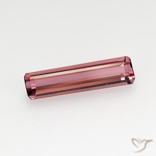 Turmalina rosa médio Natural 1.24ct, Corte Octógono / Esmeralda, VVS