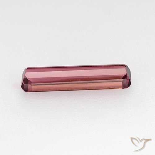Turmalina rosa médio Natural 1.24ct, Corte Octógono / Esmeralda, VVS