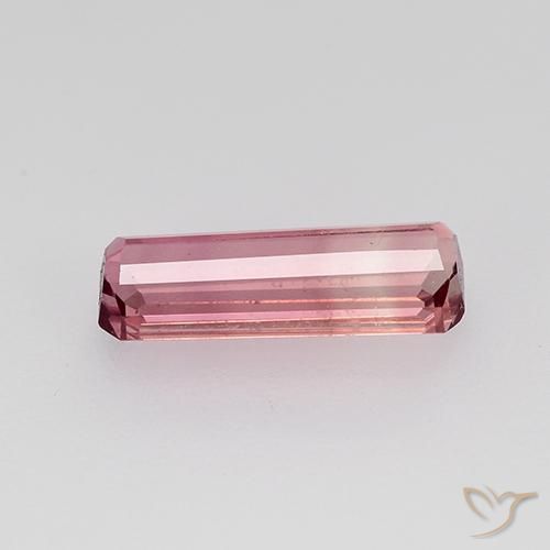 Turmalina Rosa choque claro Natural 1.25ct, Corte Octógono / Esmeralda, VVS