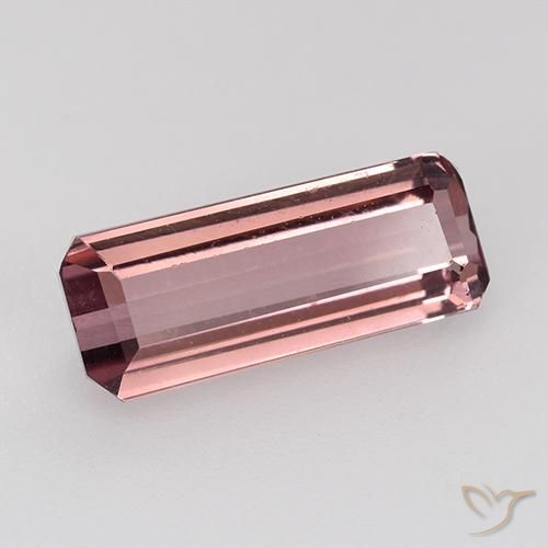 Turmalina rosa médio Natural 1.60ct, Corte Octógono / Esmeralda, VVS