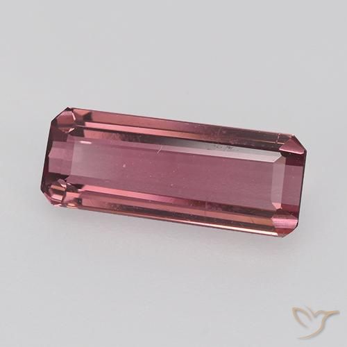 1.56ct Natural Magenta Profundo Turmalina, Corte Esmeralda, VVS